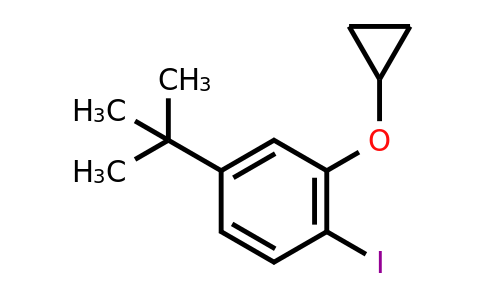 CAS 1243383-33-6 | 4-Tert-butyl-2-cyclopropoxy-1-iodobenzene