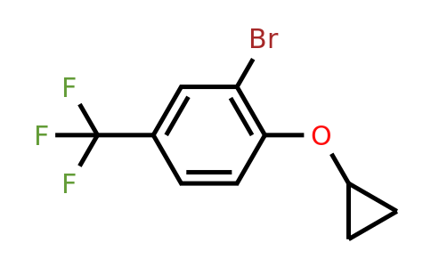 CAS 1243383-36-9 | 2-Bromo-1-cyclopropoxy-4-(trifluoromethyl)benzene