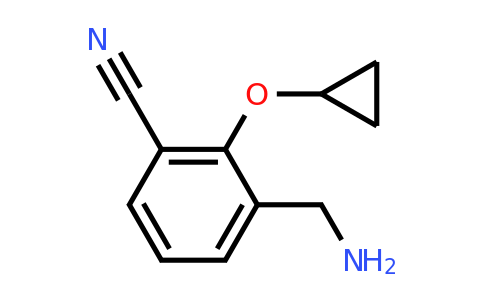 CAS 1243383-41-6 | 3-(Aminomethyl)-2-cyclopropoxybenzonitrile