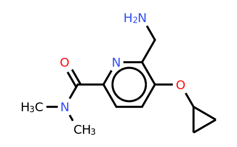 CAS 1243383-49-4 | 6-(Aminomethyl)-5-cyclopropoxy-N,n-dimethylpicolinamide