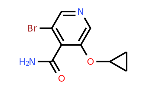 CAS 1243383-50-7 | 3-Bromo-5-cyclopropoxyisonicotinamide