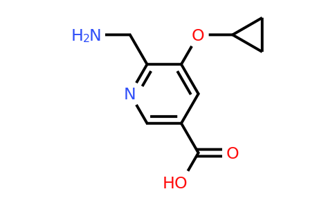 CAS 1243383-57-4 | 6-(Aminomethyl)-5-cyclopropoxynicotinic acid