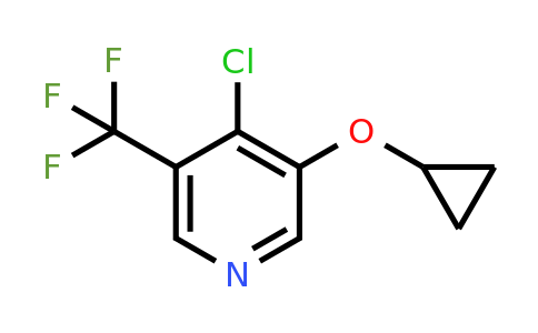 CAS 1243383-58-5 | 4-Chloro-3-cyclopropoxy-5-(trifluoromethyl)pyridine