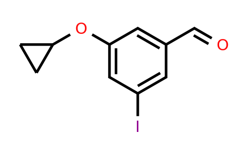 CAS 1243383-59-6 | 3-Cyclopropoxy-5-iodobenzaldehyde
