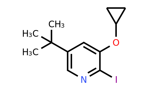CAS 1243383-61-0 | 5-Tert-butyl-3-cyclopropoxy-2-iodopyridine