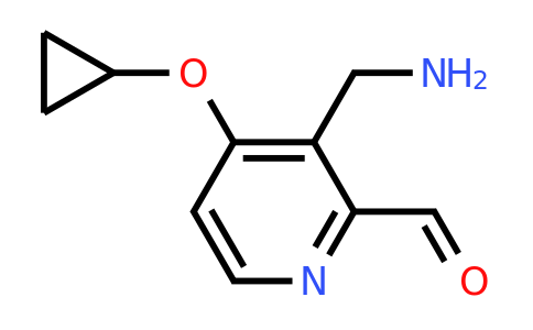 CAS 1243383-65-4 | 3-(Aminomethyl)-4-cyclopropoxypicolinaldehyde