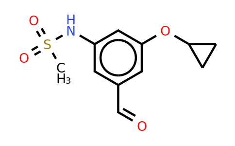 CAS 1243383-66-5 | N-(3-cyclopropoxy-5-formylphenyl)methanesulfonamide