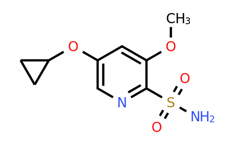 CAS 1243383-69-8 | 5-Cyclopropoxy-3-methoxypyridine-2-sulfonamide