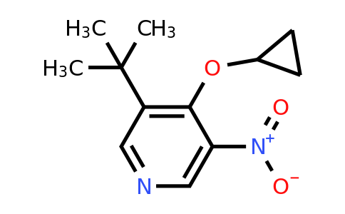 CAS 1243383-71-2 | 3-Tert-butyl-4-cyclopropoxy-5-nitropyridine