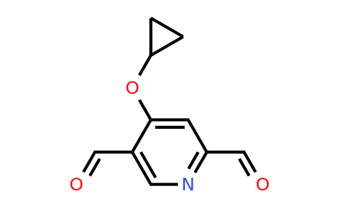 CAS 1243383-72-3 | 4-Cyclopropoxypyridine-2,5-dicarbaldehyde