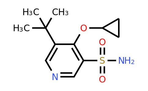 CAS 1243383-79-0 | 5-Tert-butyl-4-cyclopropoxypyridine-3-sulfonamide