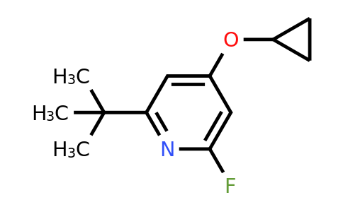 CAS 1243383-82-5 | 2-Tert-butyl-4-cyclopropoxy-6-fluoropyridine