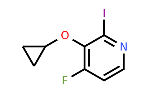 CAS 1243383-83-6 | 3-Cyclopropoxy-4-fluoro-2-iodopyridine