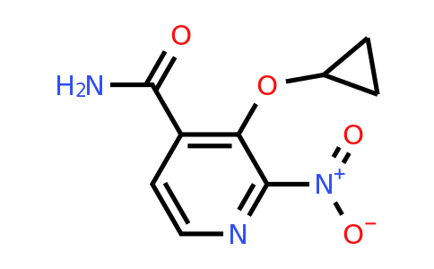 CAS 1243383-85-8 | 3-Cyclopropoxy-2-nitroisonicotinamide