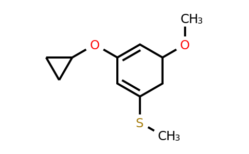 CAS 1243383-88-1 | (3-Cyclopropoxy-5-methoxycyclohexa-1,3-dienyl)(methyl)sulfane
