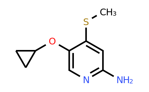 CAS 1243383-90-5 | 5-Cyclopropoxy-4-(methylsulfanyl)pyridin-2-amine