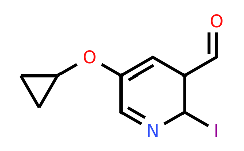 CAS 1243383-94-9 | 5-Cyclopropoxy-2-iodo-2,3-dihydropyridine-3-carbaldehyde
