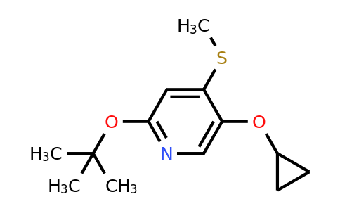 CAS 1243383-95-0 | 2-Tert-butoxy-5-cyclopropoxy-4-(methylthio)pyridine