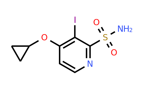 CAS 1243383-97-2 | 4-Cyclopropoxy-3-iodopyridine-2-sulfonamide