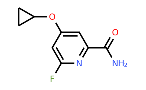 CAS 1243383-99-4 | 4-Cyclopropoxy-6-fluoropicolinamide