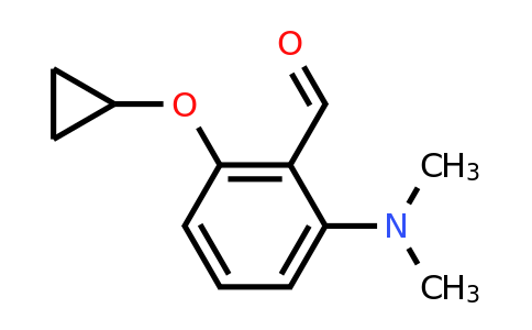 CAS 1243384-02-2 | 2-Cyclopropoxy-6-(dimethylamino)benzaldehyde