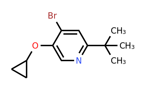 CAS 1243384-04-4 | 4-Bromo-2-tert-butyl-5-cyclopropoxypyridine