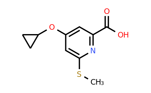 CAS 1243384-05-5 | 4-Cyclopropoxy-6-(methylthio)picolinic acid