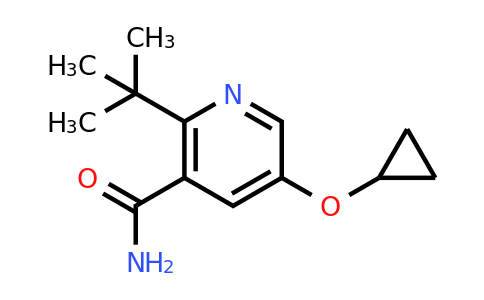 CAS 1243384-11-3 | 2-Tert-butyl-5-cyclopropoxynicotinamide