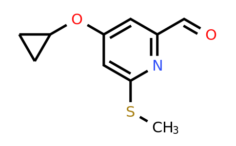 CAS 1243384-12-4 | 4-Cyclopropoxy-6-(methylsulfanyl)pyridine-2-carbaldehyde