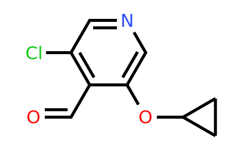CAS 1243384-13-5 | 3-Chloro-5-cyclopropoxyisonicotinaldehyde