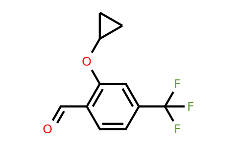 CAS 1243384-14-6 | 2-Cyclopropoxy-4-(trifluoromethyl)benzaldehyde