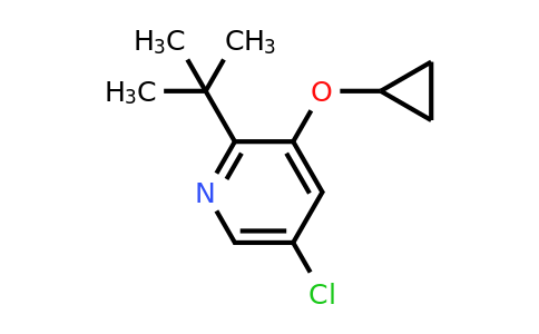 CAS 1243384-15-7 | 2-Tert-butyl-5-chloro-3-cyclopropoxypyridine