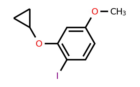 CAS 1243384-18-0 | 2-Cyclopropoxy-1-iodo-4-methoxybenzene