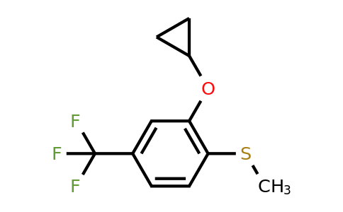 CAS 1243384-19-1 | (2-Cyclopropoxy-4-(trifluoromethyl)phenyl)(methyl)sulfane