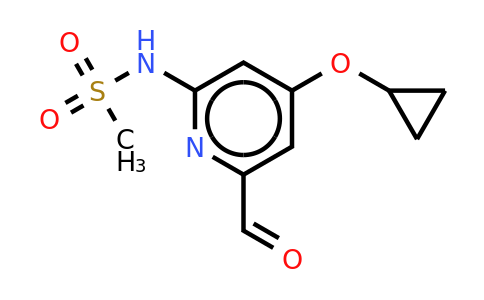 CAS 1243384-22-6 | N-(4-cyclopropoxy-6-formylpyridin-2-YL)methanesulfonamide