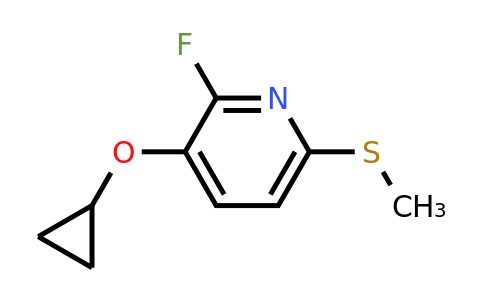 CAS 1243384-28-2 | 3-Cyclopropoxy-2-fluoro-6-(methylsulfanyl)pyridine