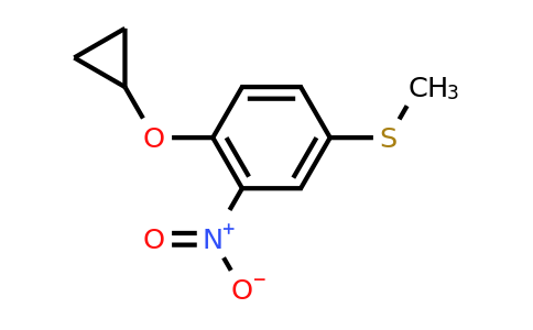 CAS 1243384-33-9 | (4-Cyclopropoxy-3-nitrophenyl)(methyl)sulfane