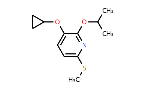 CAS 1243384-38-4 | 3-Cyclopropoxy-2-isopropoxy-6-(methylthio)pyridine