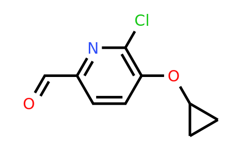 CAS 1243384-39-5 | 6-Chloro-5-cyclopropoxypicolinaldehyde