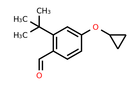 CAS 1243384-42-0 | 2-Tert-butyl-4-cyclopropoxybenzaldehyde