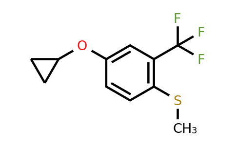 CAS 1243384-44-2 | (4-Cyclopropoxy-2-(trifluoromethyl)phenyl)(methyl)sulfane