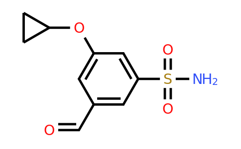 CAS 1243384-45-3 | 3-Cyclopropoxy-5-formylbenzenesulfonamide