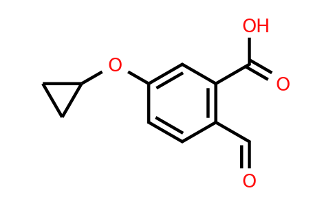 CAS 1243384-47-5 | 5-Cyclopropoxy-2-formylbenzoic acid