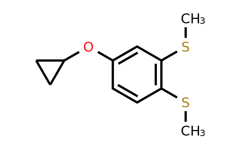 CAS 1243384-50-0 | (4-Cyclopropoxy-1,2-phenylene)bis(methylsulfane)