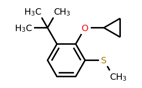 CAS 1243384-54-4 | (3-Tert-butyl-2-cyclopropoxyphenyl)(methyl)sulfane
