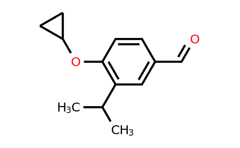 CAS 1243384-55-5 | 4-Cyclopropoxy-3-isopropylbenzaldehyde
