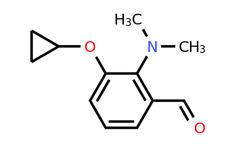 CAS 1243384-59-9 | 3-Cyclopropoxy-2-(dimethylamino)benzaldehyde