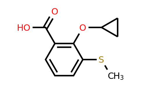 CAS 1243384-60-2 | 2-Cyclopropoxy-3-(methylthio)benzoic acid