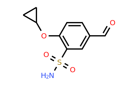 CAS 1243384-61-3 | 2-Cyclopropoxy-5-formylbenzenesulfonamide
