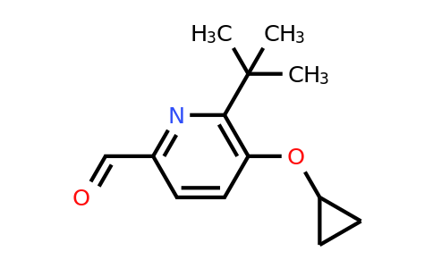 CAS 1243384-64-6 | 6-Tert-butyl-5-cyclopropoxypicolinaldehyde